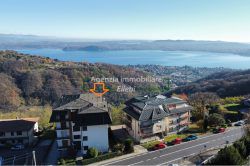 view building entrance tree-rooms apartment with lake view panorama for sale Massino visconti real estate agency Ellebi